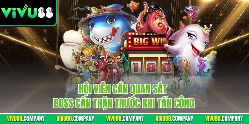 Hội viên cần quan sát Boss cẩn thận trước khi tấn công