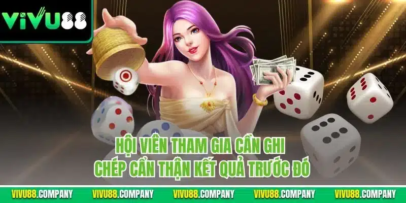 Hội viên tham gia cần ghi chép cẩn thận kết quả trước đó